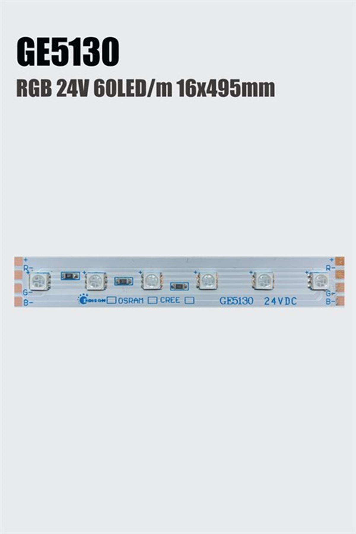 GE5130 24V 14W RGB 60LED/M 16x495mm